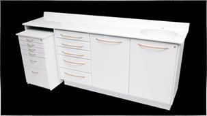 Three-bodied furniture with rolling incorporate