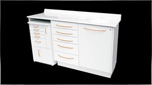 Two-bodied furniture with rolling incorporate
