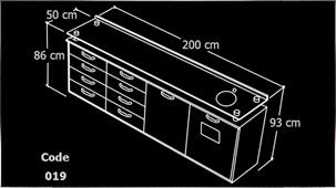 Furniture of Four Bodies - Glass Line