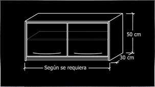 Módulo Alacena de dos Cuerpos