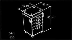 Foto mueble Rodante Línea Cristal